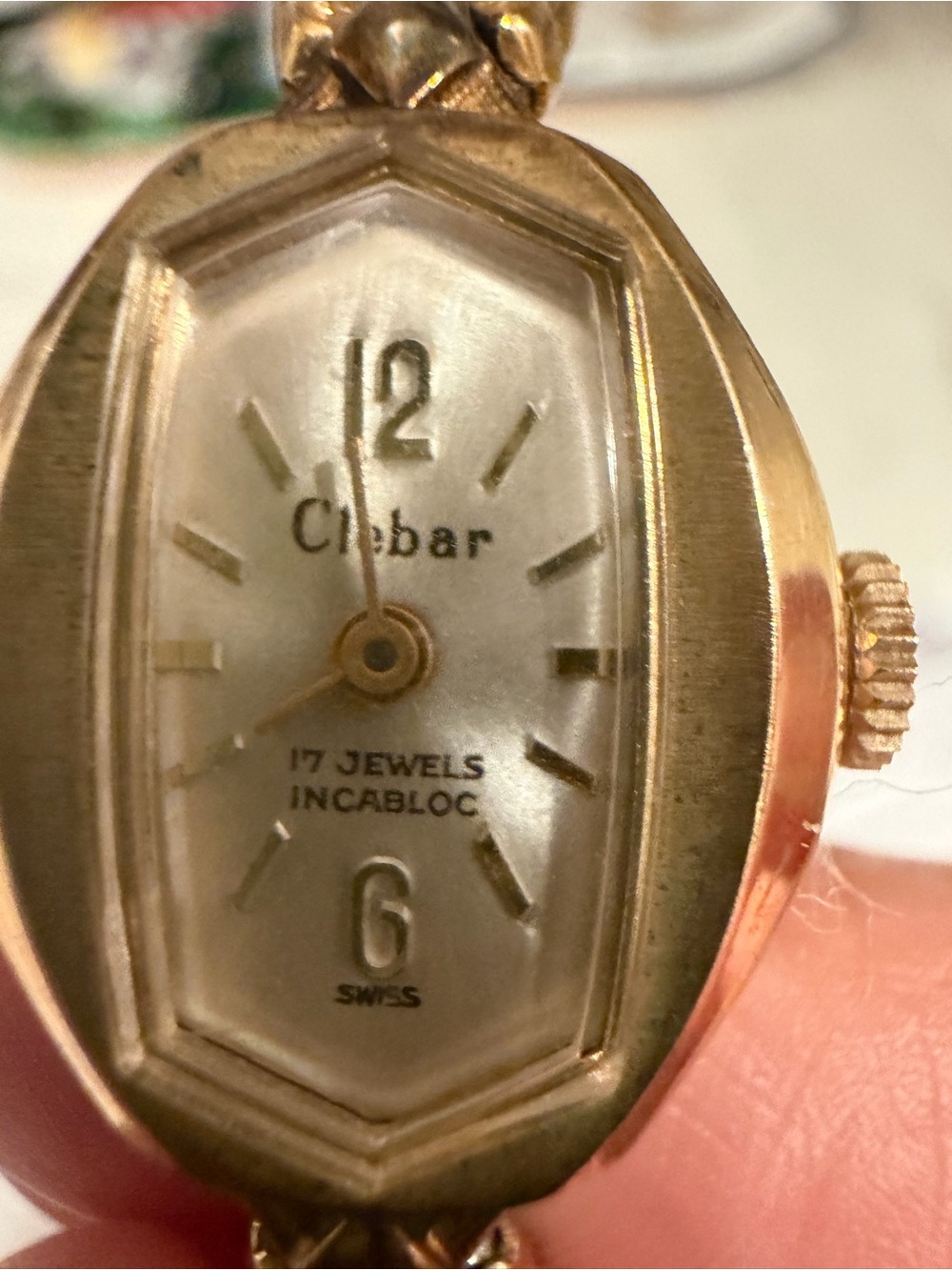 Vintage Clybar Swiss 17 Jewel Incabloc Ladies Watch 10K RGP